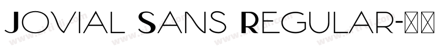 Jovial Sans Regular字体转换